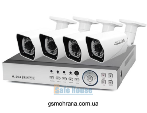Комплект MEGA-AHD видеонаблюдения 5МП | Комплект MEGA-AHD відеоспостереження 5МП AK04S-W206/S500