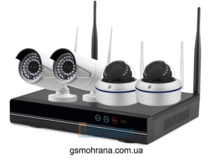 Комплект беспроводного видеонаблюдения для дома | Комплект бездротового відеоспостереження для дому WK334B7D1/SC100