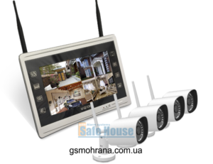 Беспроводной комплект видеонаблюдения с монитором | Бездротовий комплект відеоспостереження з монітором WKM334B3/SC100