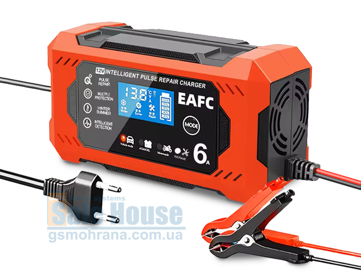 Автомобильное зарядное устройство EAFC 6А | Автомобільний зарядний пристрій EAFC 6А